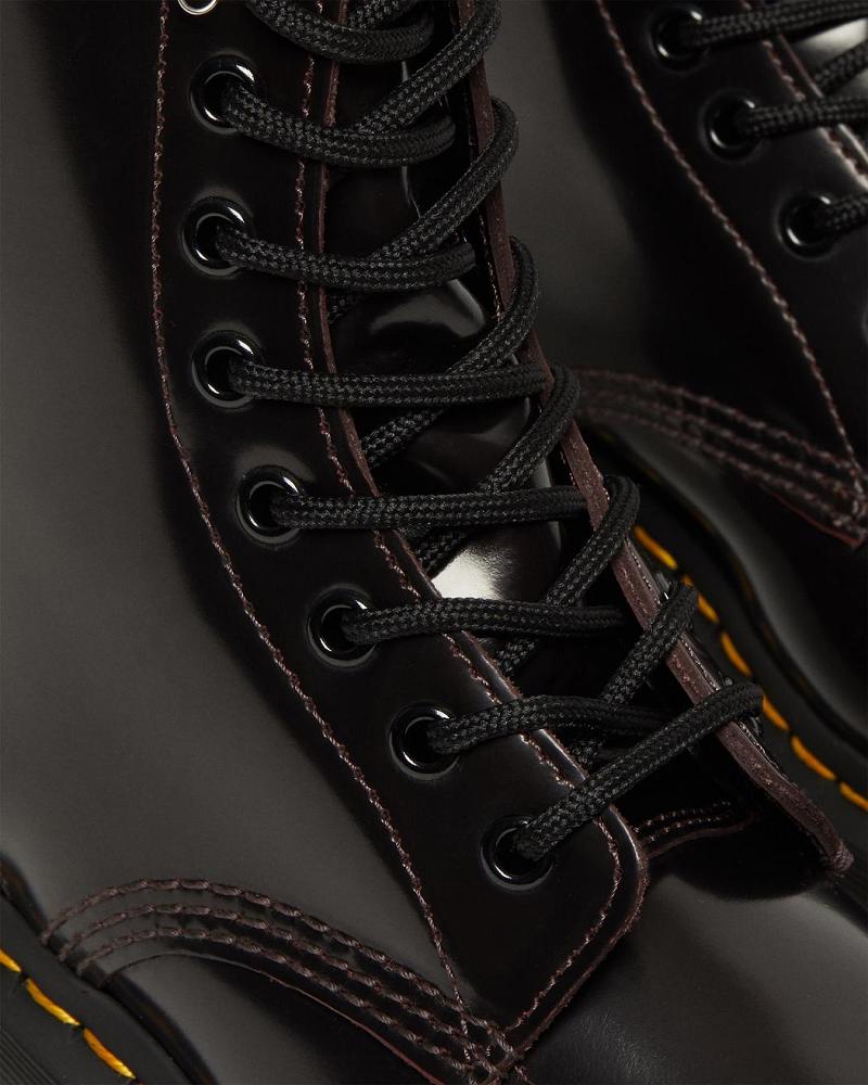 Dr Martens 1460 Arcadia Lær Snørestøvletter Dame Rosa Rød | Norge 624DFM